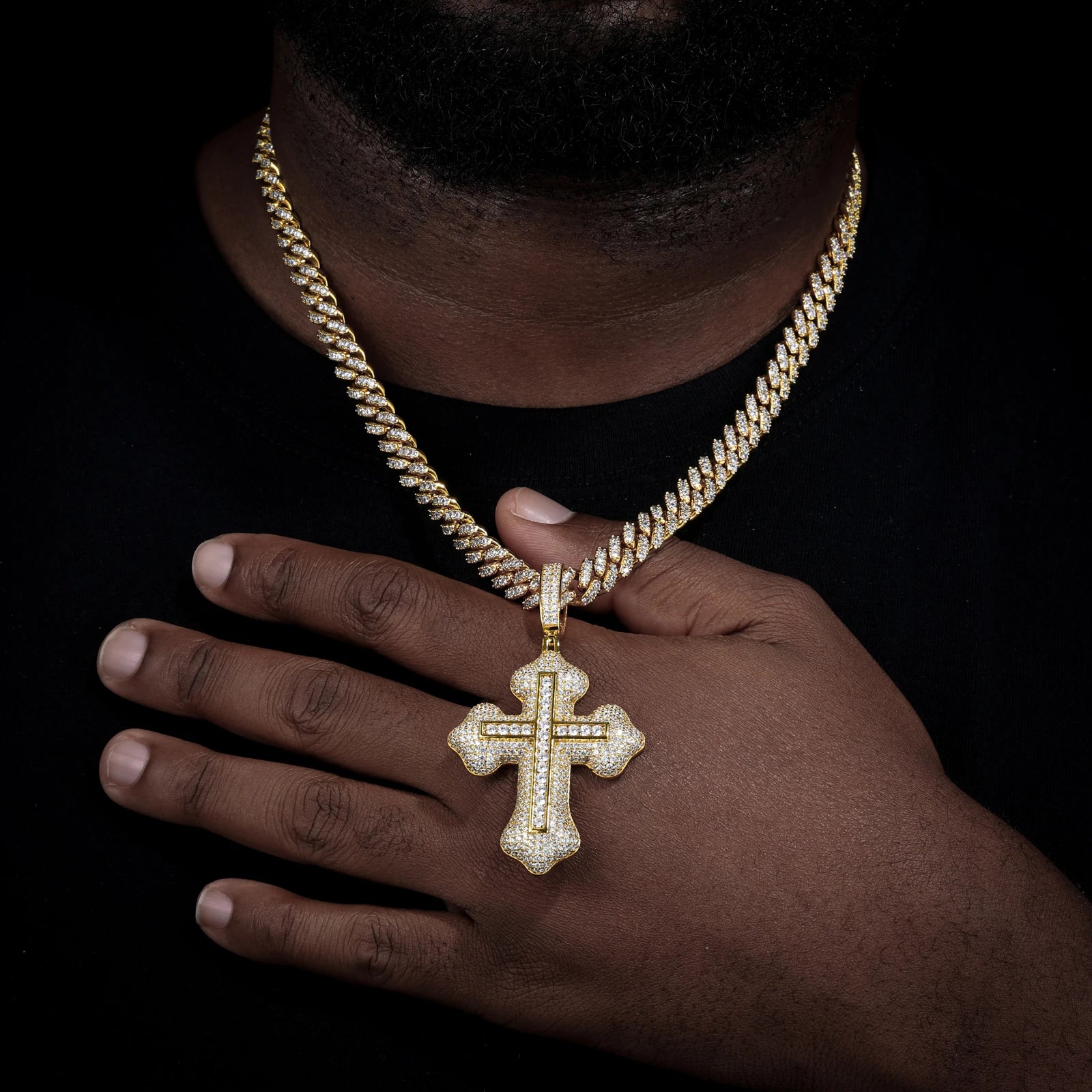 Spirit Within | Luxury Moissanite Diamond Solid 925 Silver Hip Hop  Cross Pendant
