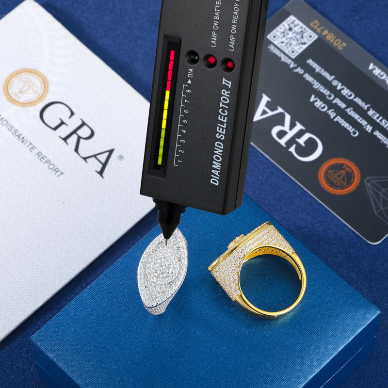 Turkish Evil Eye | Solid 925 Sterling Silver Moissanite Diamond All Seeing Eye Rings