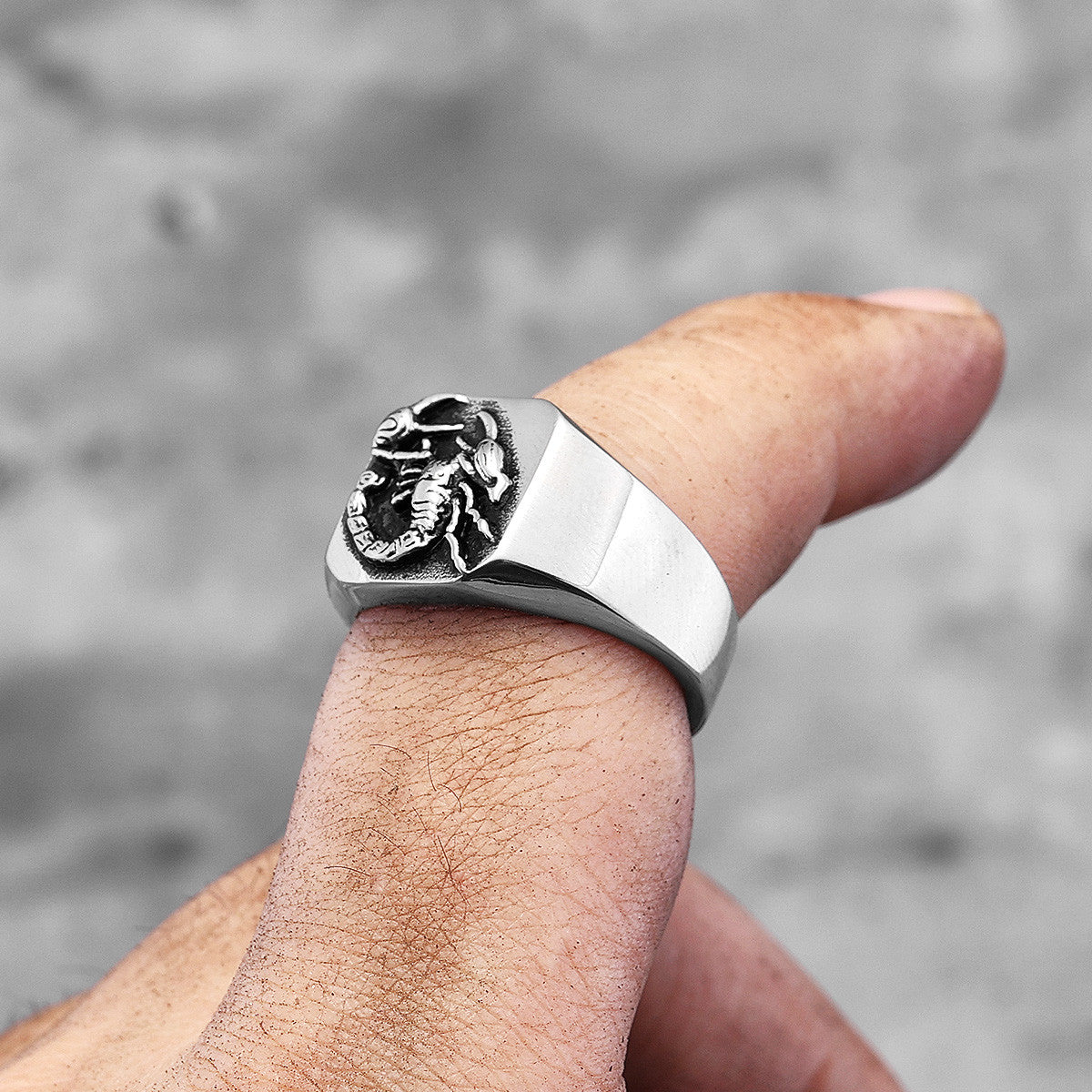 Scorpion | 14k Gold Over 316L No Fade Stainless Steel Street Wear Hip Hop Rings
