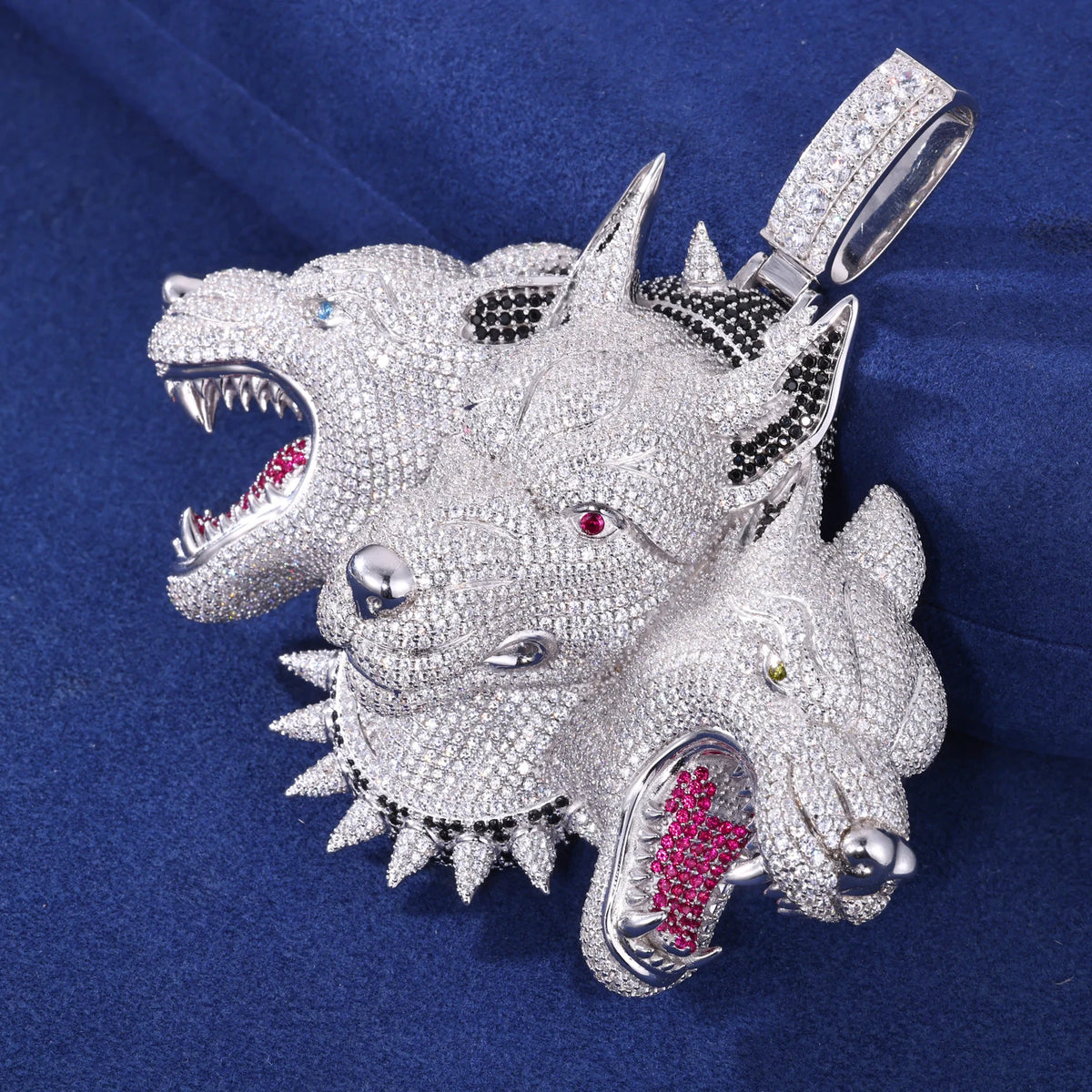 The Hell Hound | Cerberus Different Animal Same Beast Luxury Iced Hip Hop Pendant
