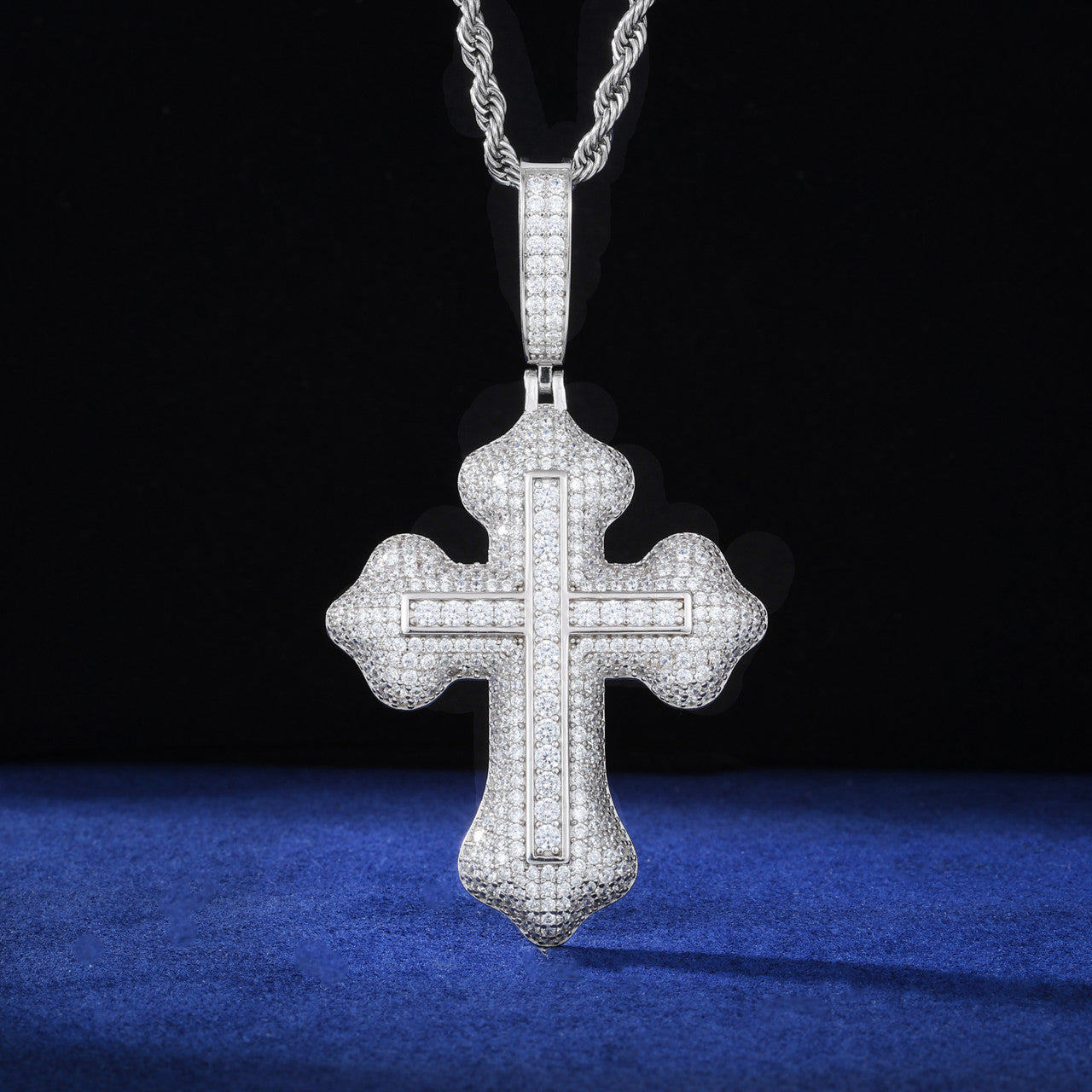 Spirit Within | Luxury Moissanite Diamond Solid 925 Silver Hip Hop  Cross Pendant