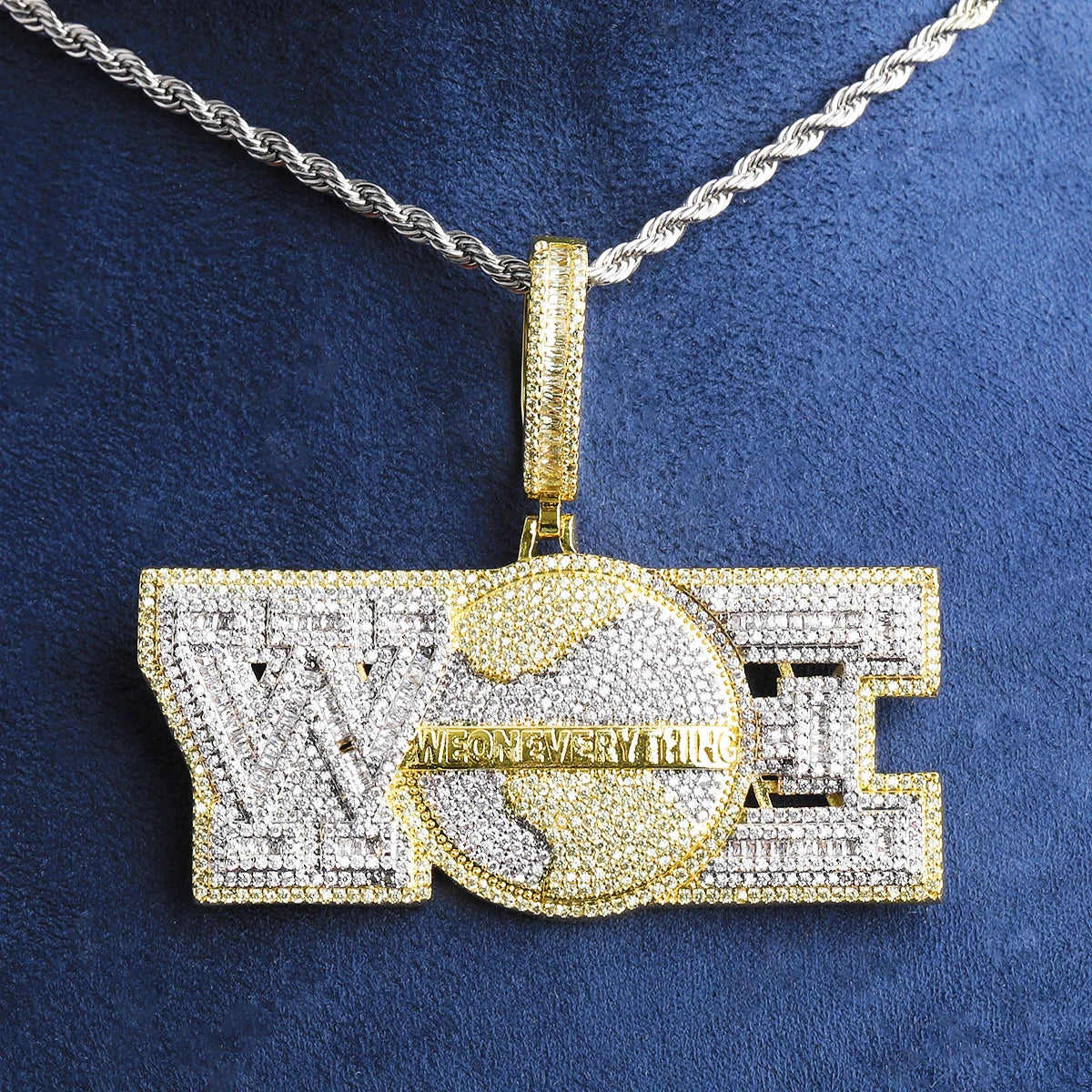 WE ON EVERYTHING | Flooded Ice VVS Diamond CZ 5AA+ Hip Hop Pendant Chain