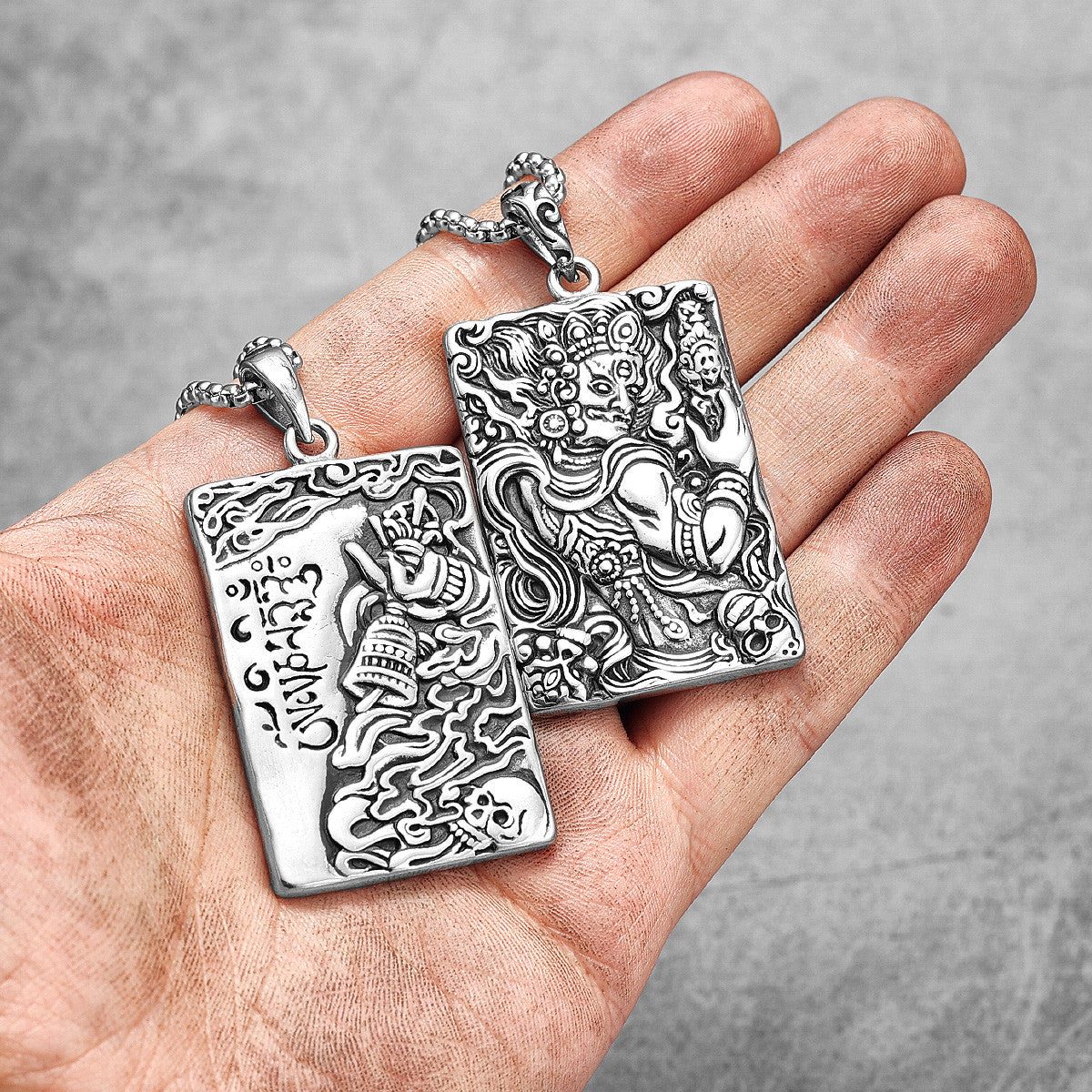 Evil Spirit | 316L No Fade Stainless Steel Buddhism Exorcism Spiritual Ritual Pendants