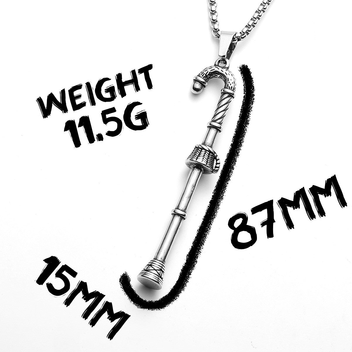 Christmas Collab |  Candy Cane Santa Clause Solid Stainless Steel Holiday Pendants