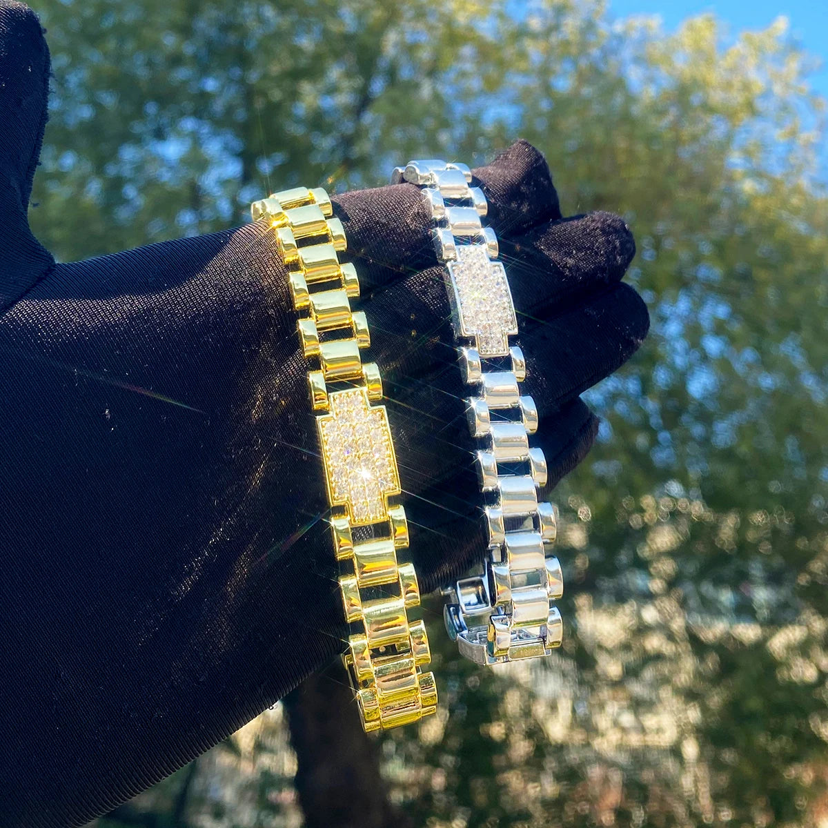 Buckle Ice | VVS Diamond CZ Iced Blinged Out Hip Hop Belt Buckle Bracelet