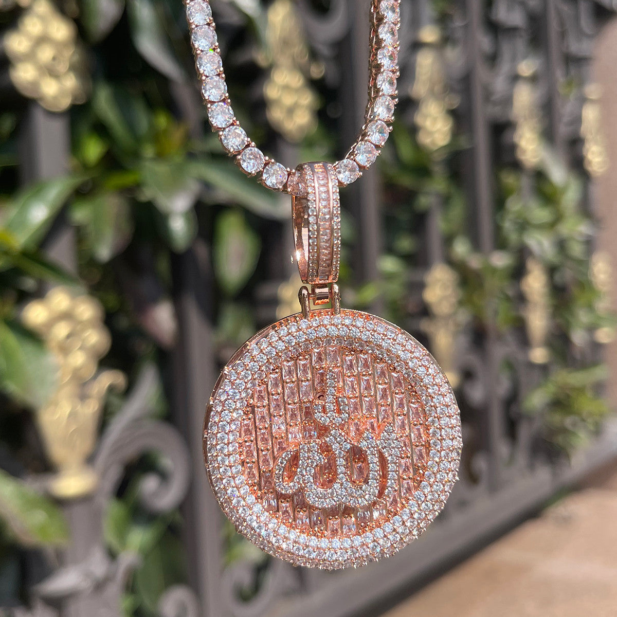 The Opulent Allah | VVS Diamond CZ Baguette Hip Hop Spiritual Pendant