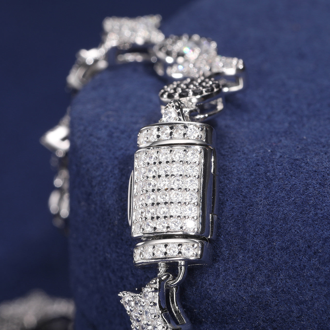 The Dreamer | Luxury 925 Sterling Silver Moissanite Diamond Star Moon Hip Hop Tennis Bracelet