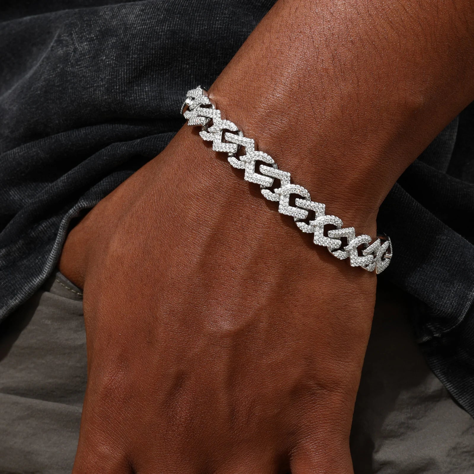 Cuban Infinite | VVS Moissanite Diamond 11mm 925 Silver Infinite Cuban Link Bracelet