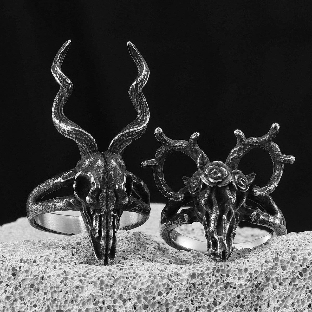 Reindeer Skull | Solid Stainless Steel Unique Personality Streetwear Rings