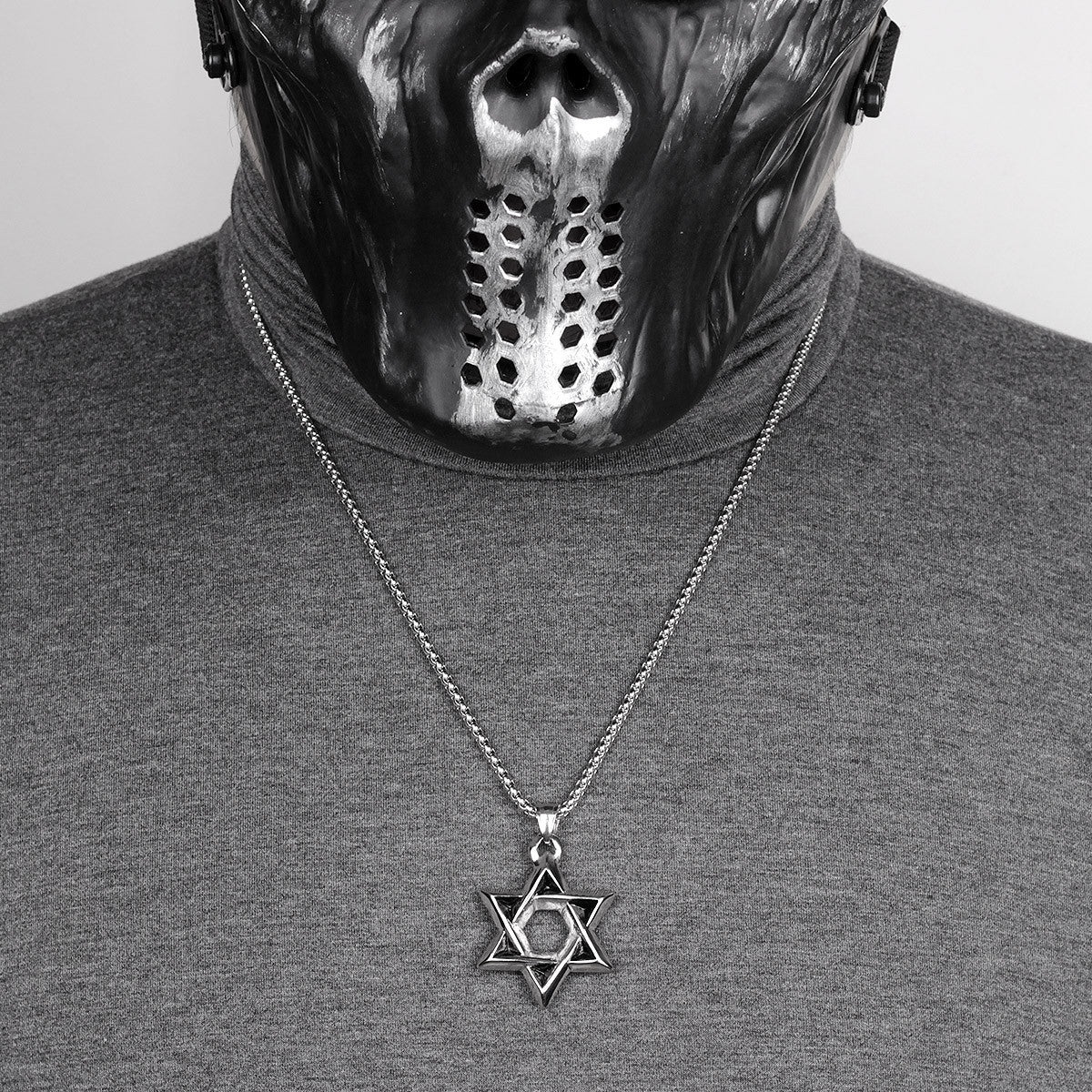 Star Of David | Judaism Hexagram 316L No Fade Stainless Silver Pendant