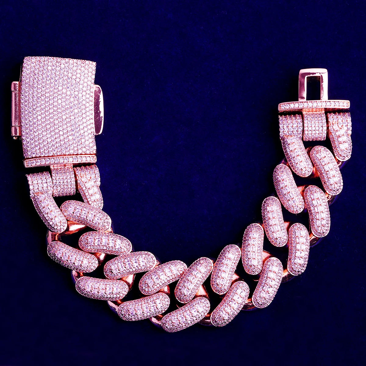 Big 32 | 32mm VVS Diamond CZ Thick Heavy Miami Baguette Iced Cuban Link Bracelet