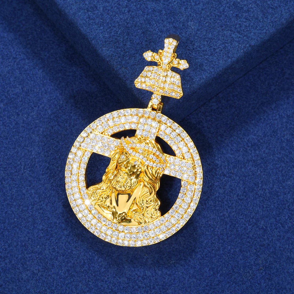 The Sacrifice | Luxury Moissanite Diamond Iced Blinged Out 925 Silver Jesus Piece Pendant