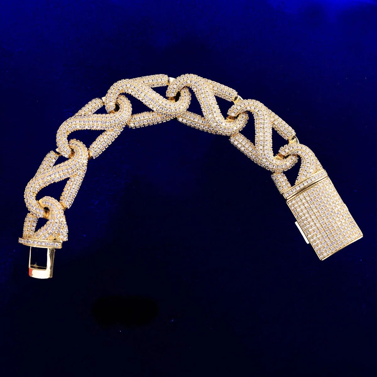 Mens 20mm Kings Ransom Pharaoh Designer Cuban Link Hip Hop Bracelets