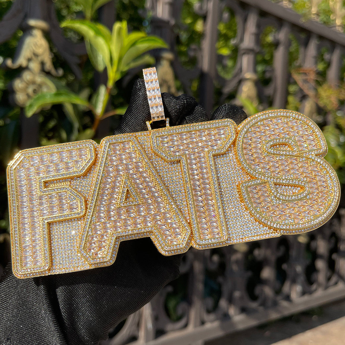 HeavySet | Iced Custom Made Baguette Initial Letter Blinged Out Hip Hop Pendants