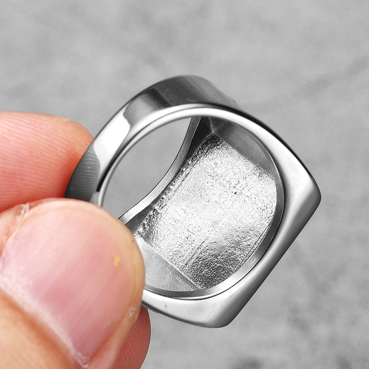 Iced Cross | 14k Gold over No Fade Stainless Steel Hip Hop Cross Blinged Out Rings