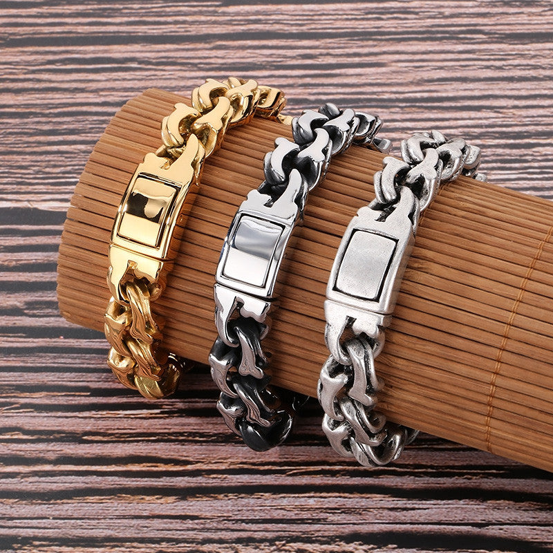 EternalTwist  | Mens No Fade Stainless Steel Street Wear Casual Bracelet