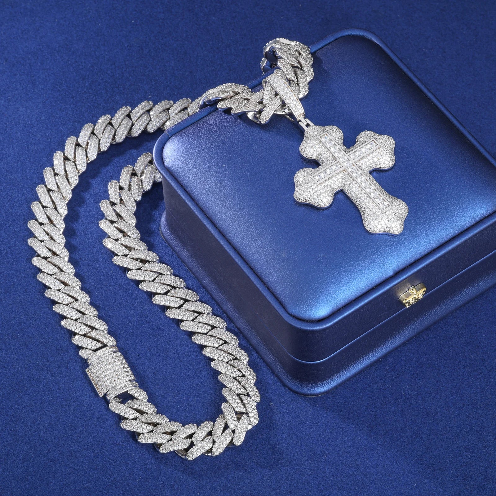 Spirit Within | Luxury Moissanite Diamond Solid 925 Silver Hip Hop  Cross Pendant