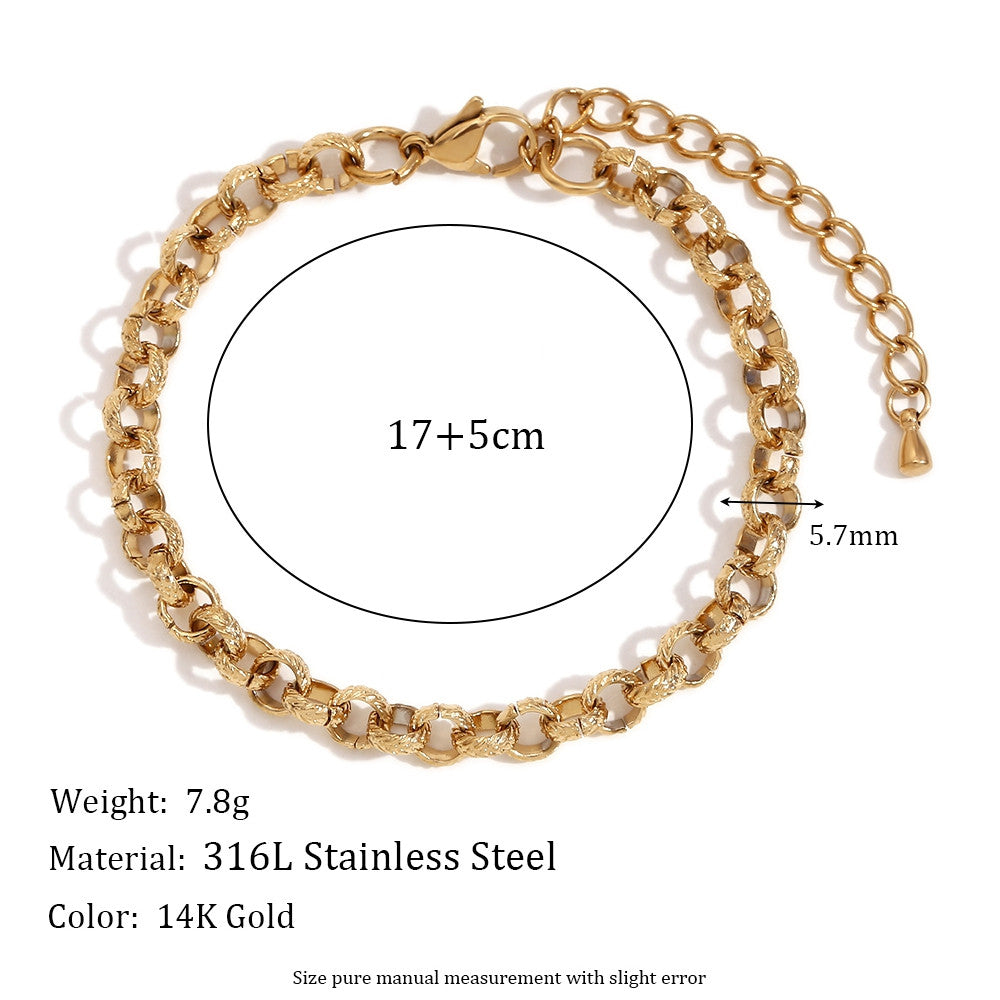 14k Gold Stainless Steel Waterproof 4/6/8/10mm Multi Size Stainless Steel Bow Tie Necklace