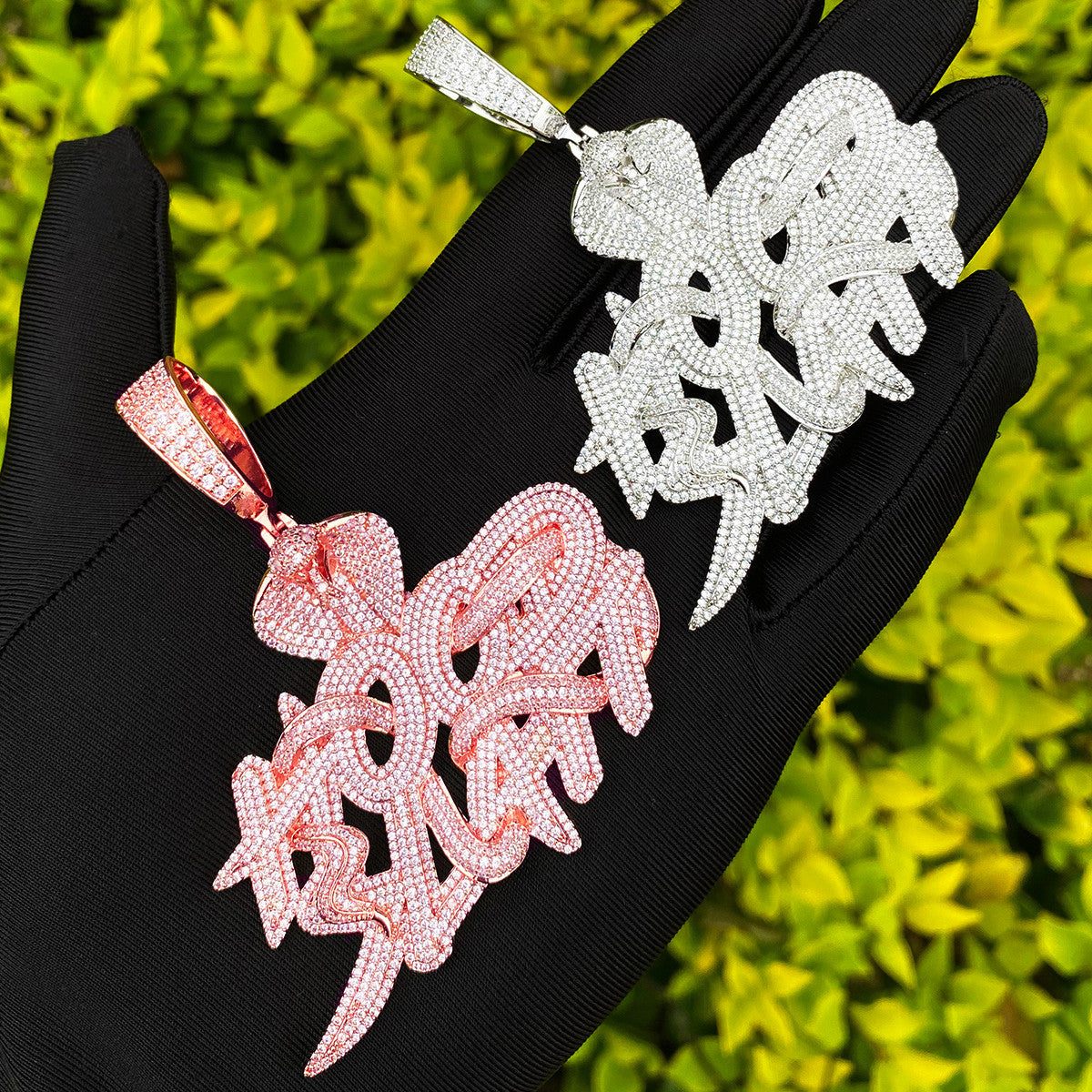 Hood Slatt | VVS Diamond CZ King Cobra Snake Hip Hop 24k 925 Silver Rose Gold Pendant