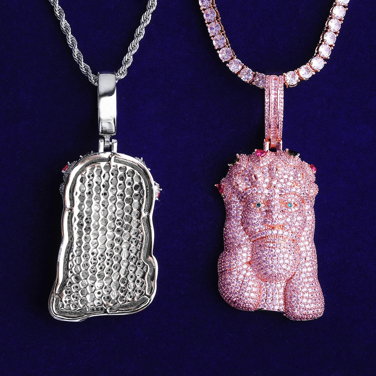 I'am Righteousness | VVS Diamond CZ Crown Of Thorns Jesus Piece Iced Blinged Out Pendant