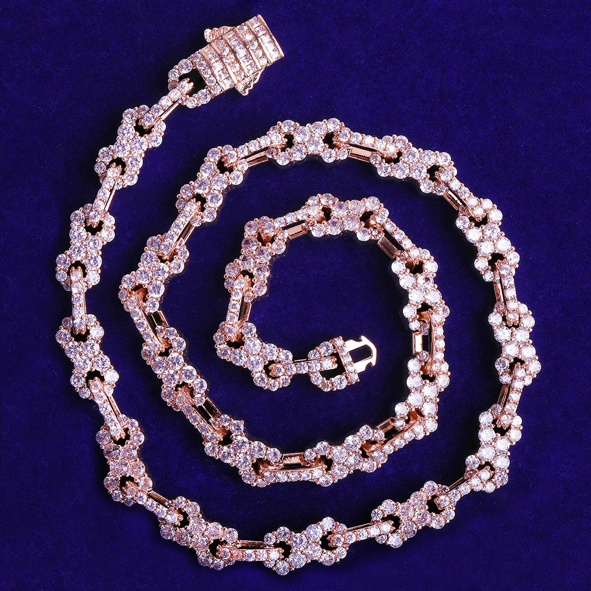 Infinite Cuban | Iced Blinged Out VVS Diamond CZ Infinity Cuban Link Chain Necklace