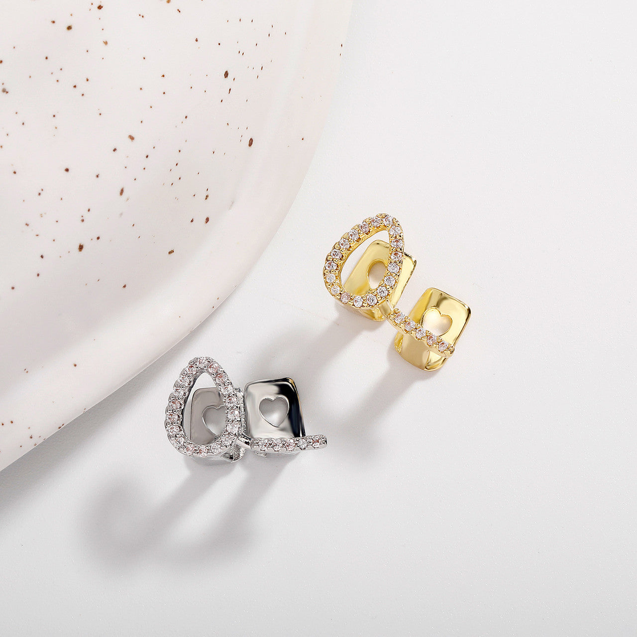 Open Face Teardrop | VVS Diamond CZ Stone Iced Blinged Out Mouth Tooth Teeth Grillz