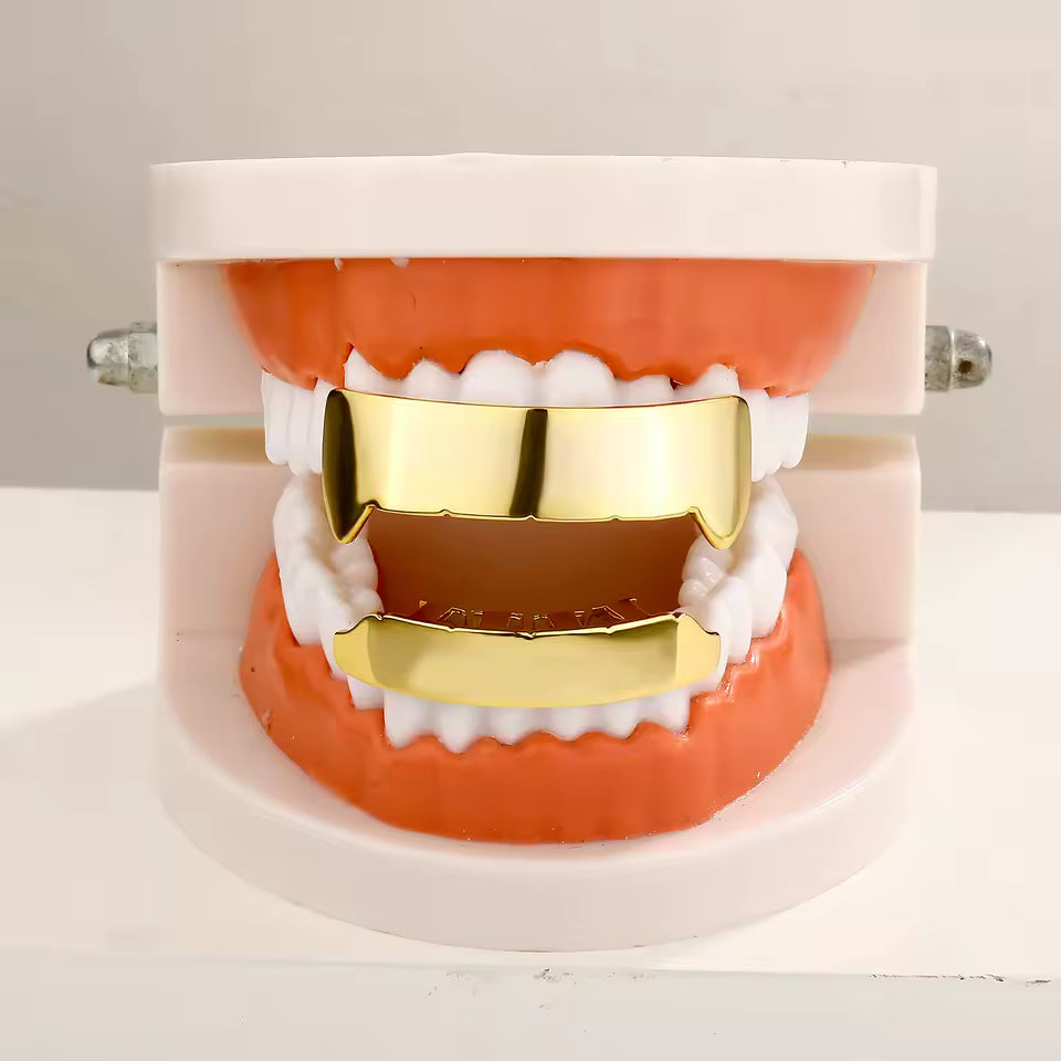 The Futuristic | Vamp Grill Plate Hip Hop Top Bottom Set Mouth Tooth Teeth Grillz