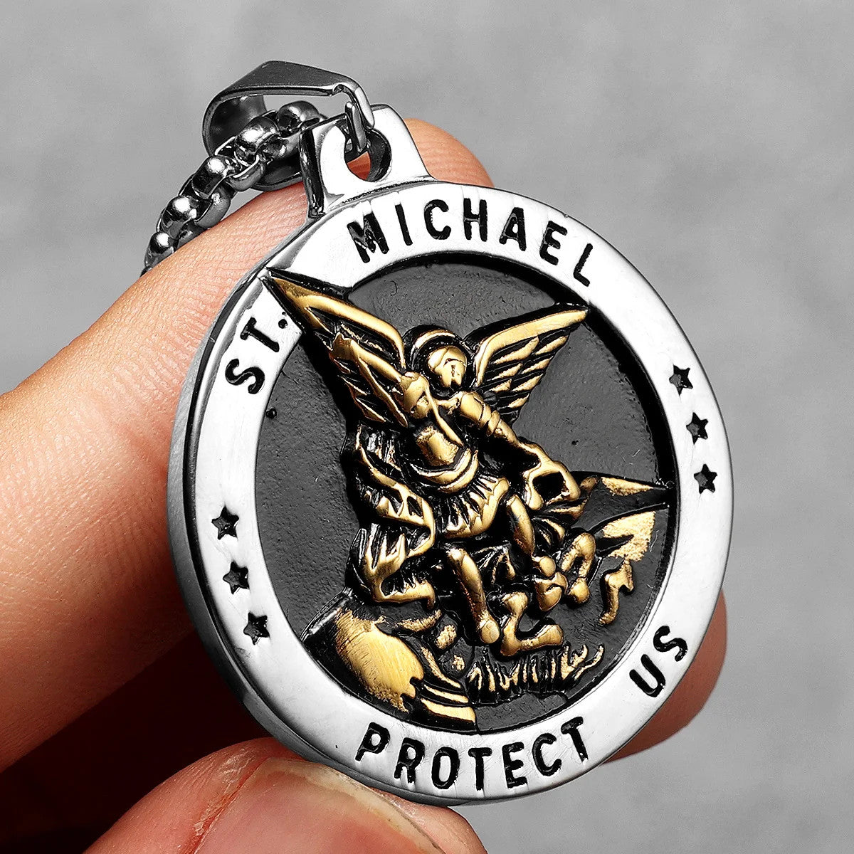 St.Michael | Arch Angel Stainless Steel Street Wear Divine Protection Pendant