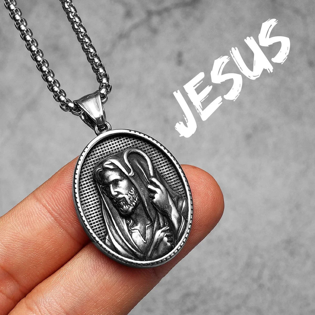 Cross Christian Collection |  Solid Stainless Steel Powerful Jesus Amulet Pendants