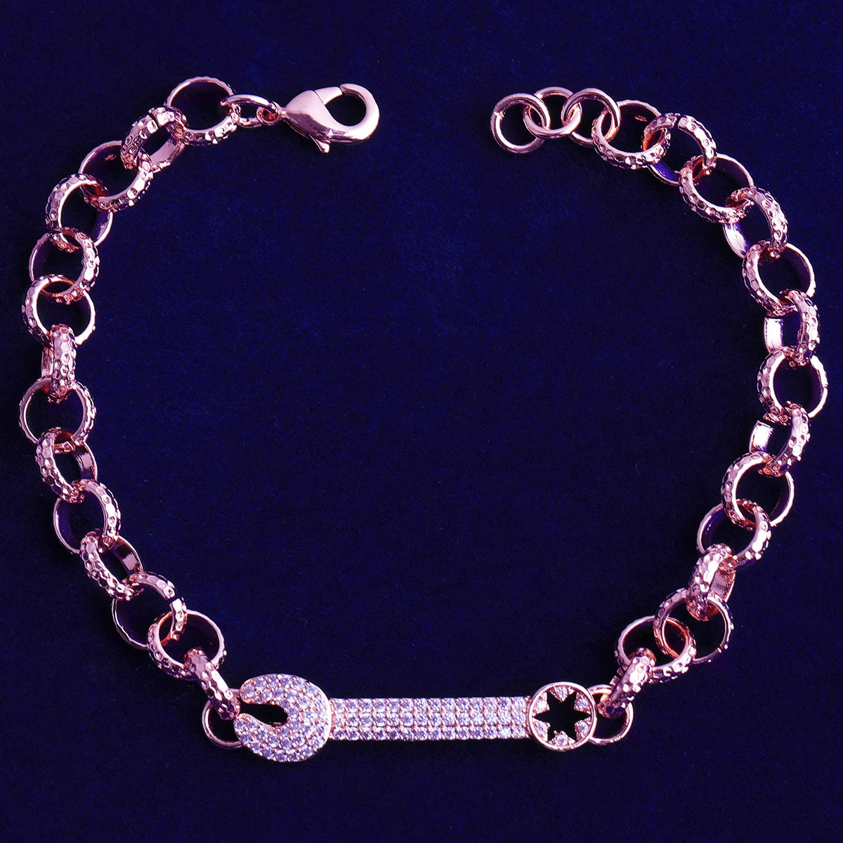 Love Tight | VVS Diamond CZ Iced Bling Out Belcher Wrench Bracelet