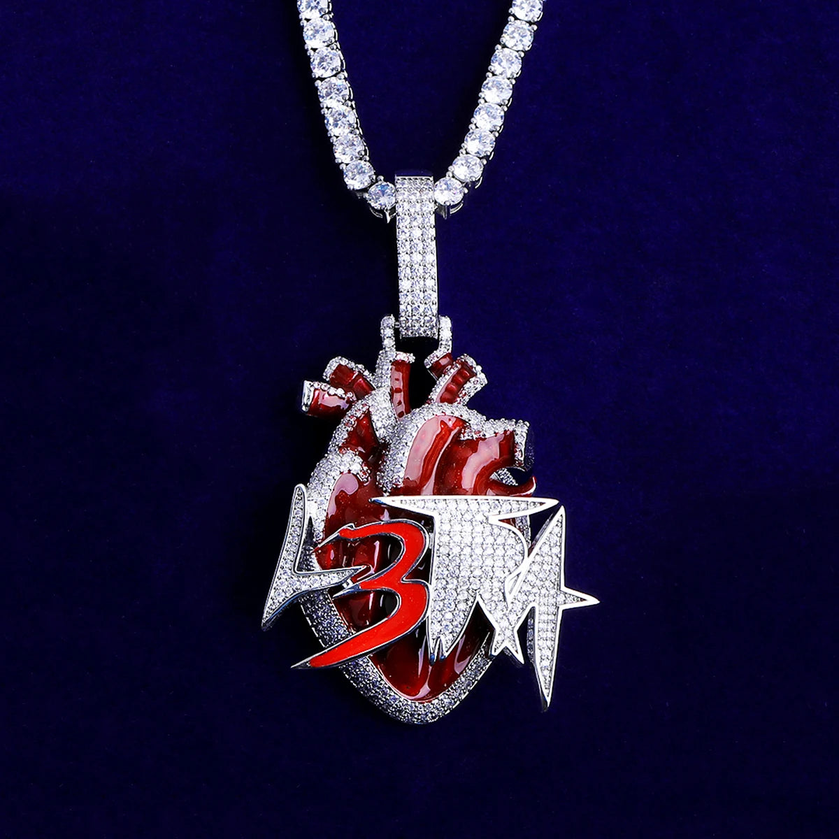 Hip Hop Inspired L3tra Grande VVS Diamond CZ Luxury Iced Blinged Out Pendant