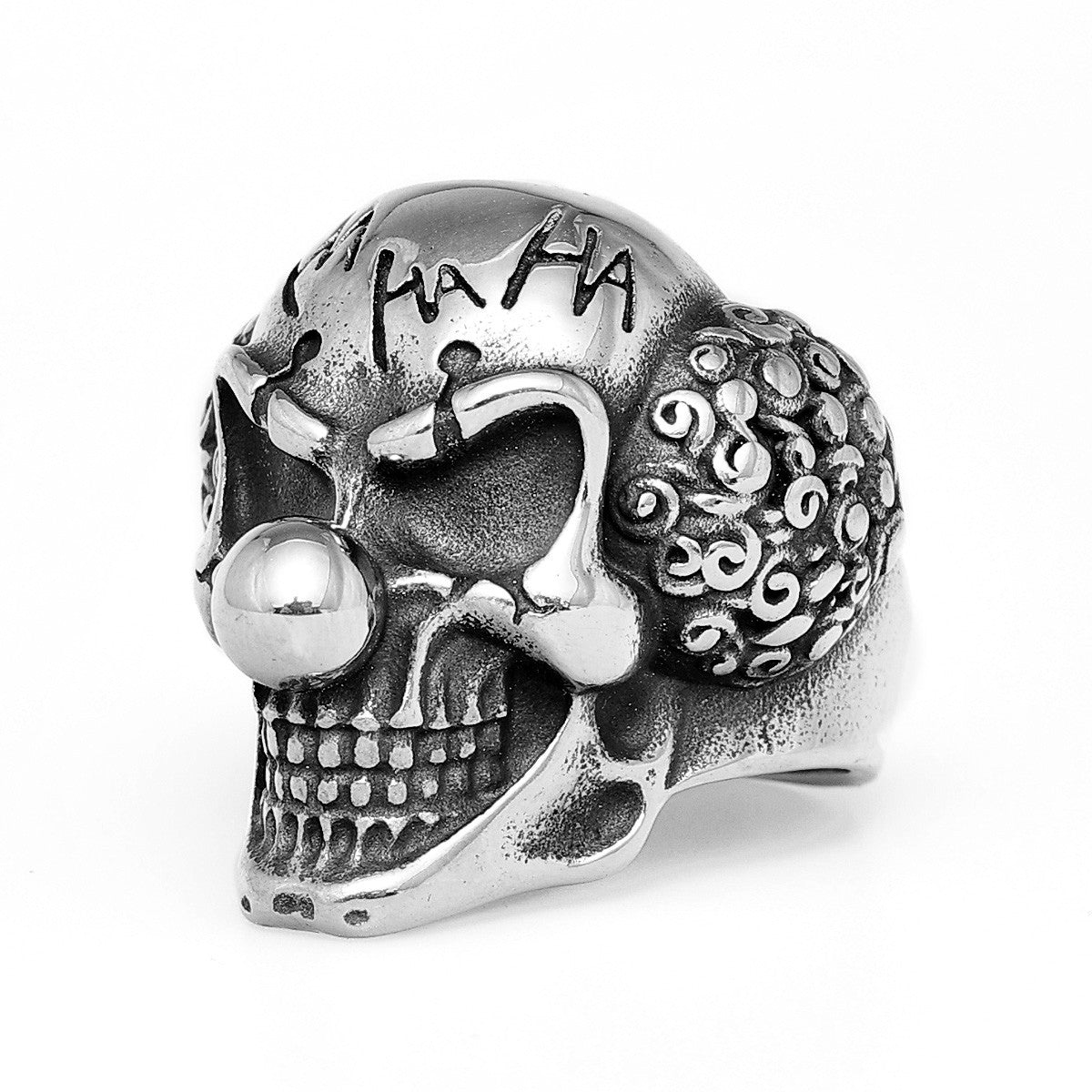 The Clown | Mens 316L Stainless Steel No Fade Old School Joker Street Wear Rings
