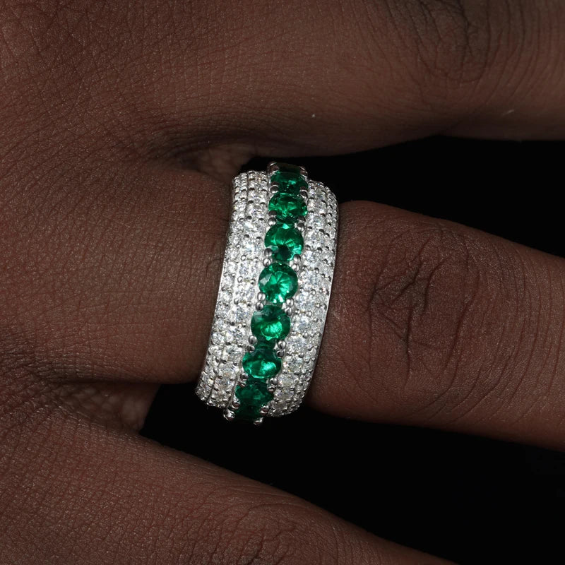 Skunked Ice | VVS Diamond Moissanite Solid 925 Iced Blinged Out Rings