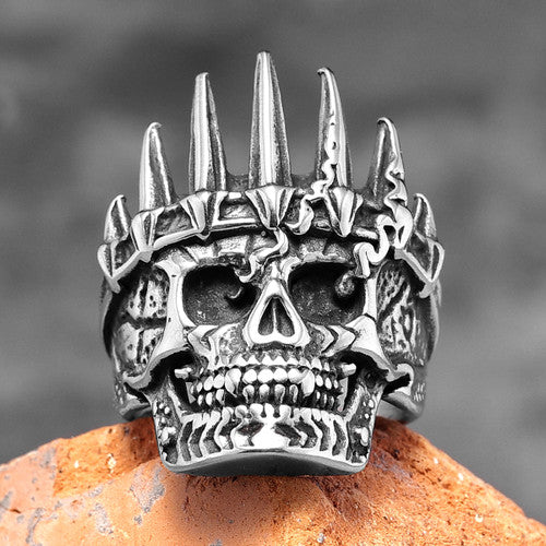 King In Life and Death 316L No Fade Stainless Steel Street Wear Rings