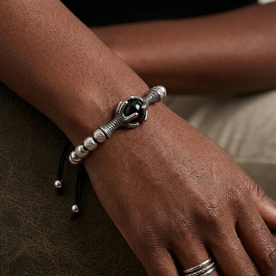 The Eagle's Claw | Natural Stone No Fade Stainless Steel Men's Luxury Bracelets