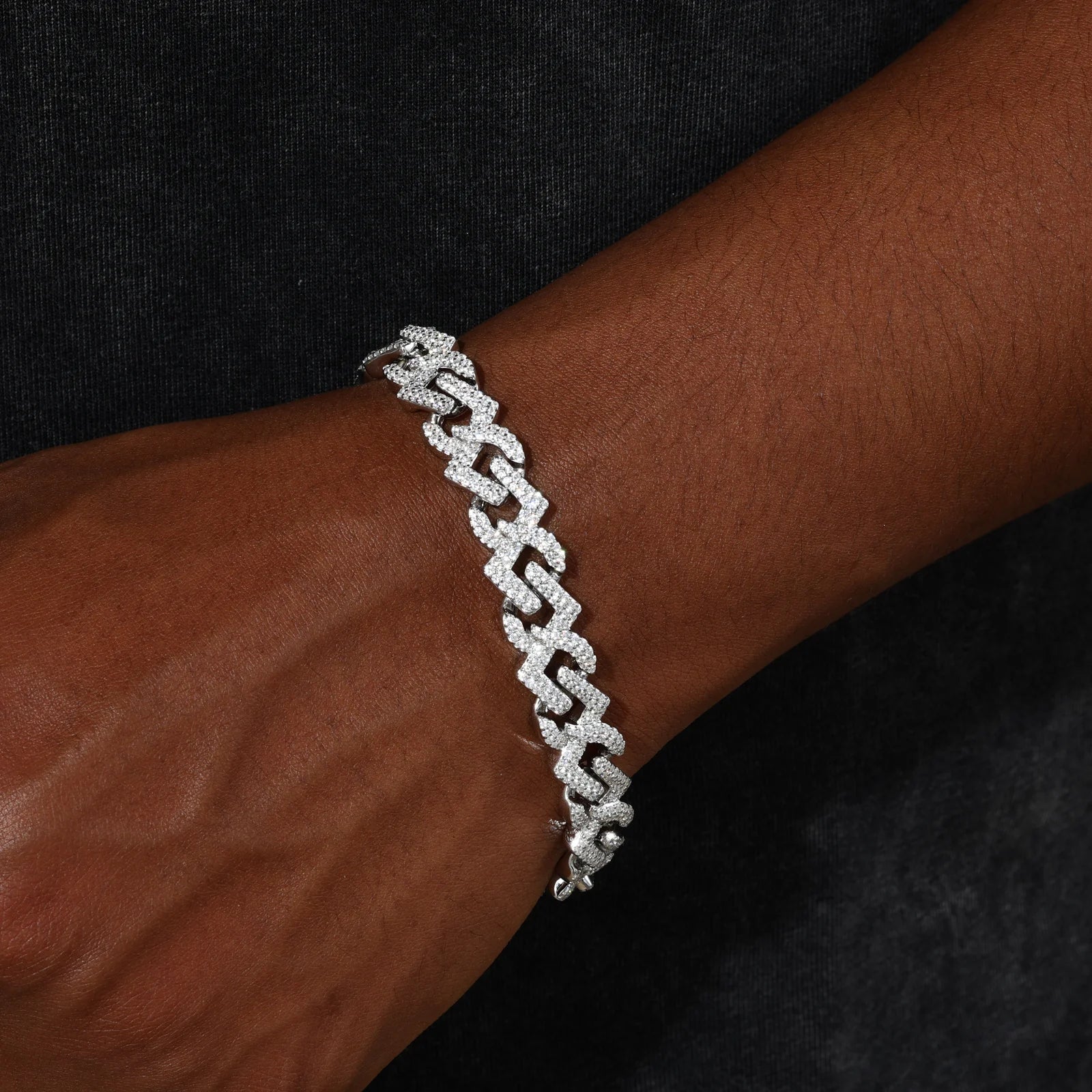 Cuban Infinite | VVS Moissanite Diamond 11mm 925 Silver Infinite Cuban Link Bracelet