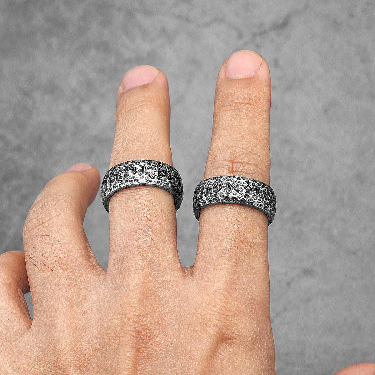 Viking Rune | 316L Ancient Alphabet Viking Letters Street Stylish Men's Vintage Rings