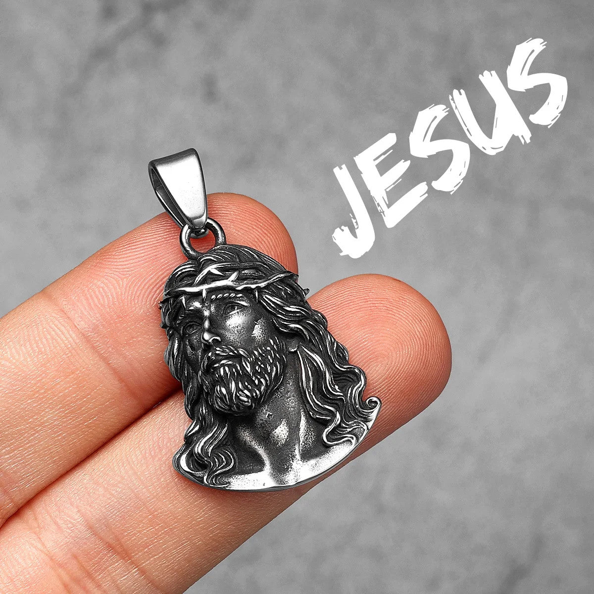 The Power Of Jesus | 316L Stainless Steel Powerful Prince Of Piece Amulet Pendant Chain