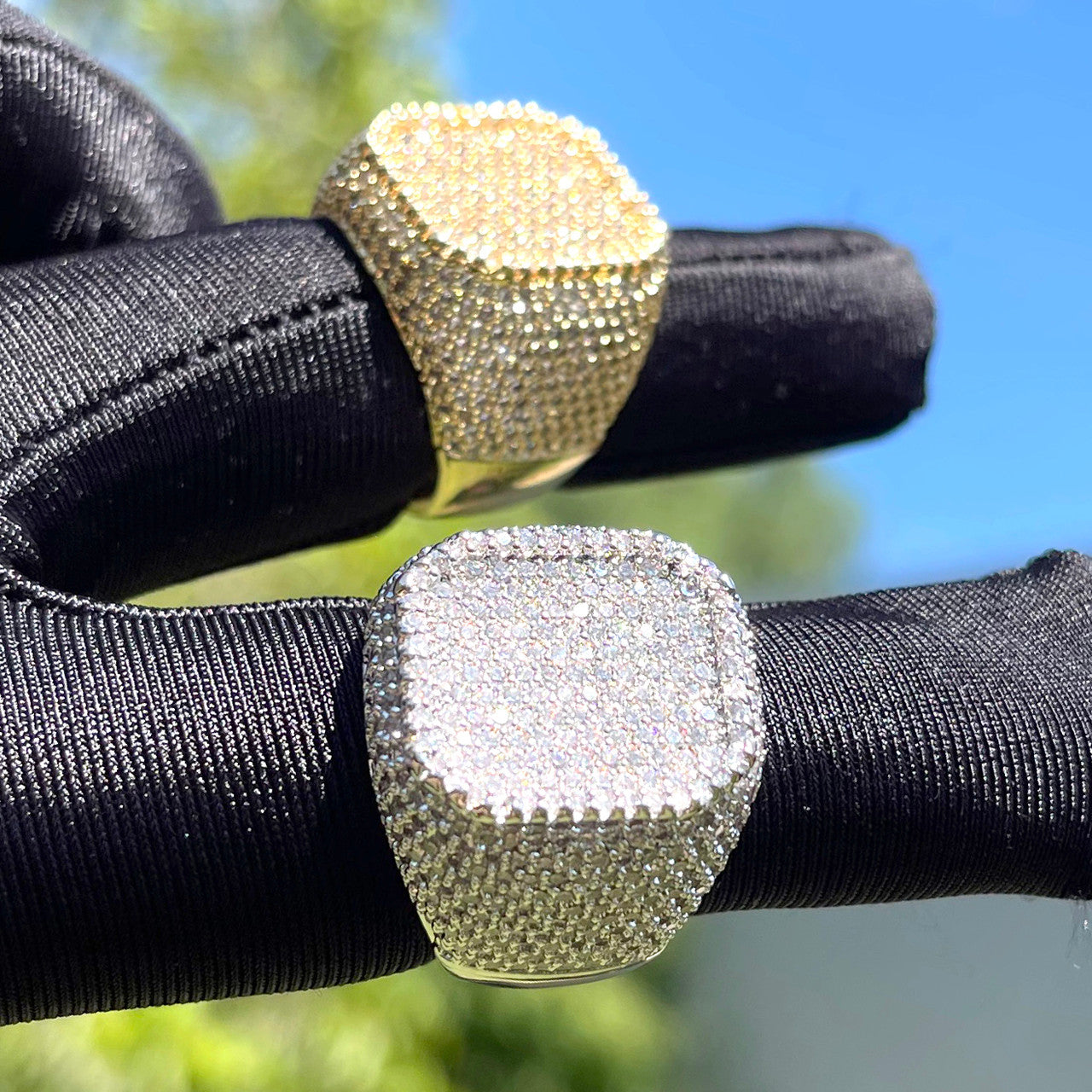 Deep Dish | VVS Diamond CZ  Hip Hop 4 Prong Set Iced Blinged Out Rings