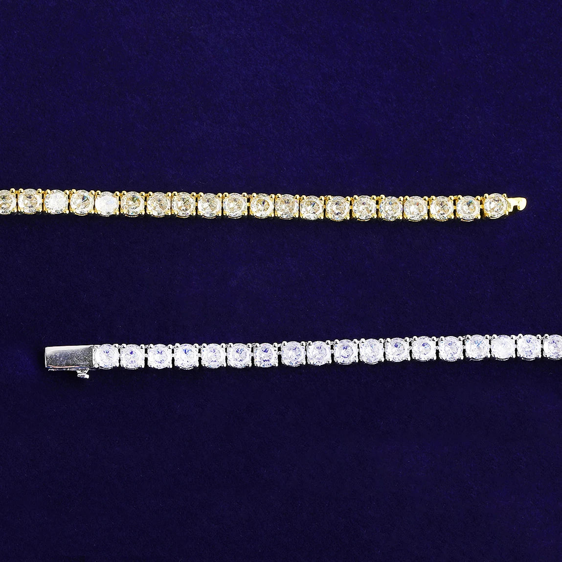 Drip Cross | VVS Diamond CZ Rosary Style 5AA+ Luxury Hip Hop Tennis Chain Necklace