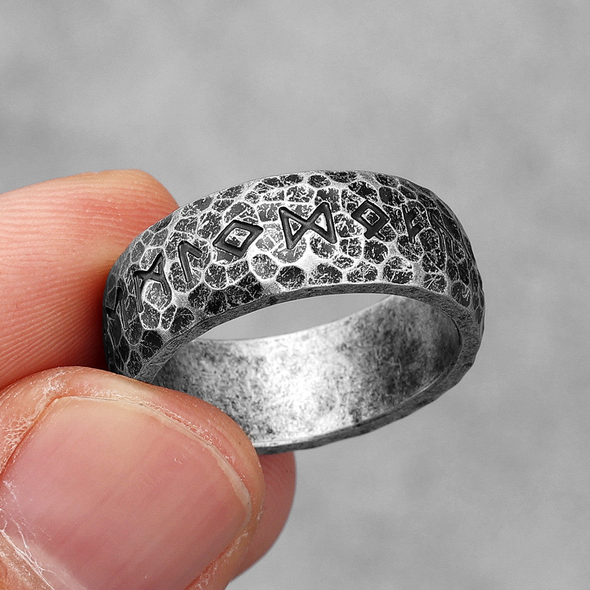 Viking Rune | 316L Ancient Alphabet Viking Letters Street Stylish Men's Vintage Rings