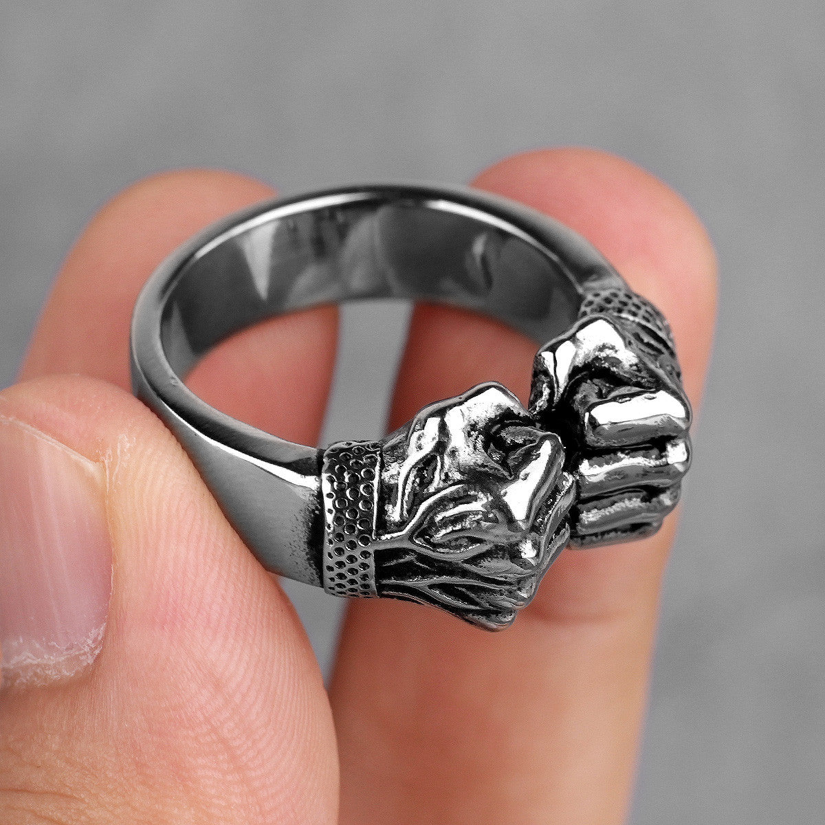 The Fist | 316L Stainless Steel Angry Fist Of Power Street Wear Ring