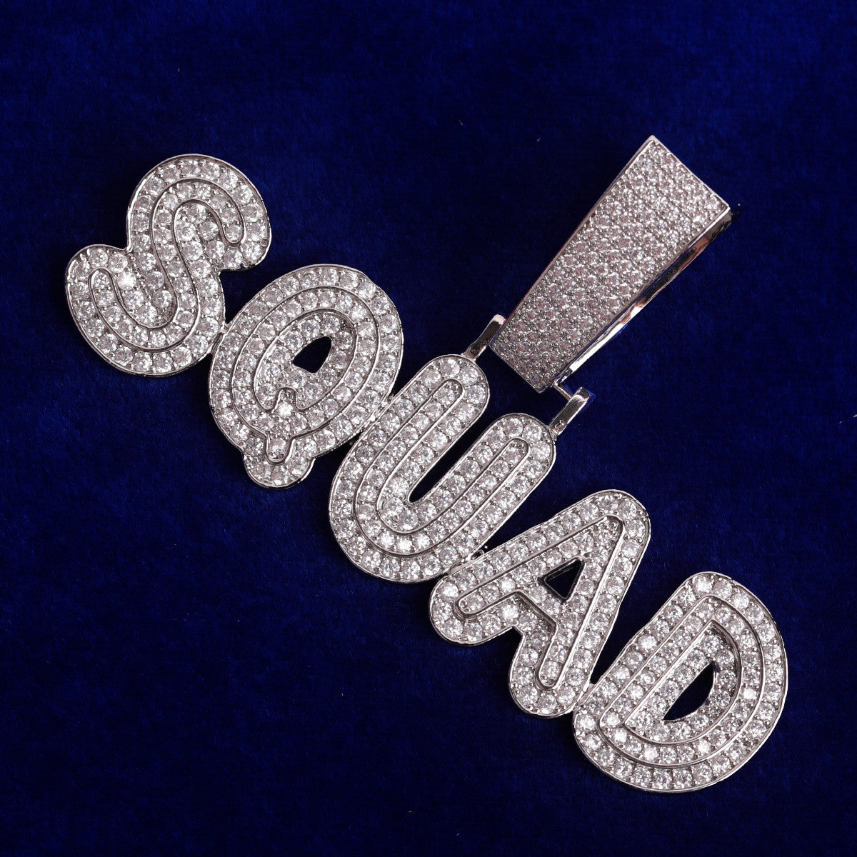 Retro Squad II | Flooded Ice Graffiti Letter Hip Hop Custom Bling Chain Necklace