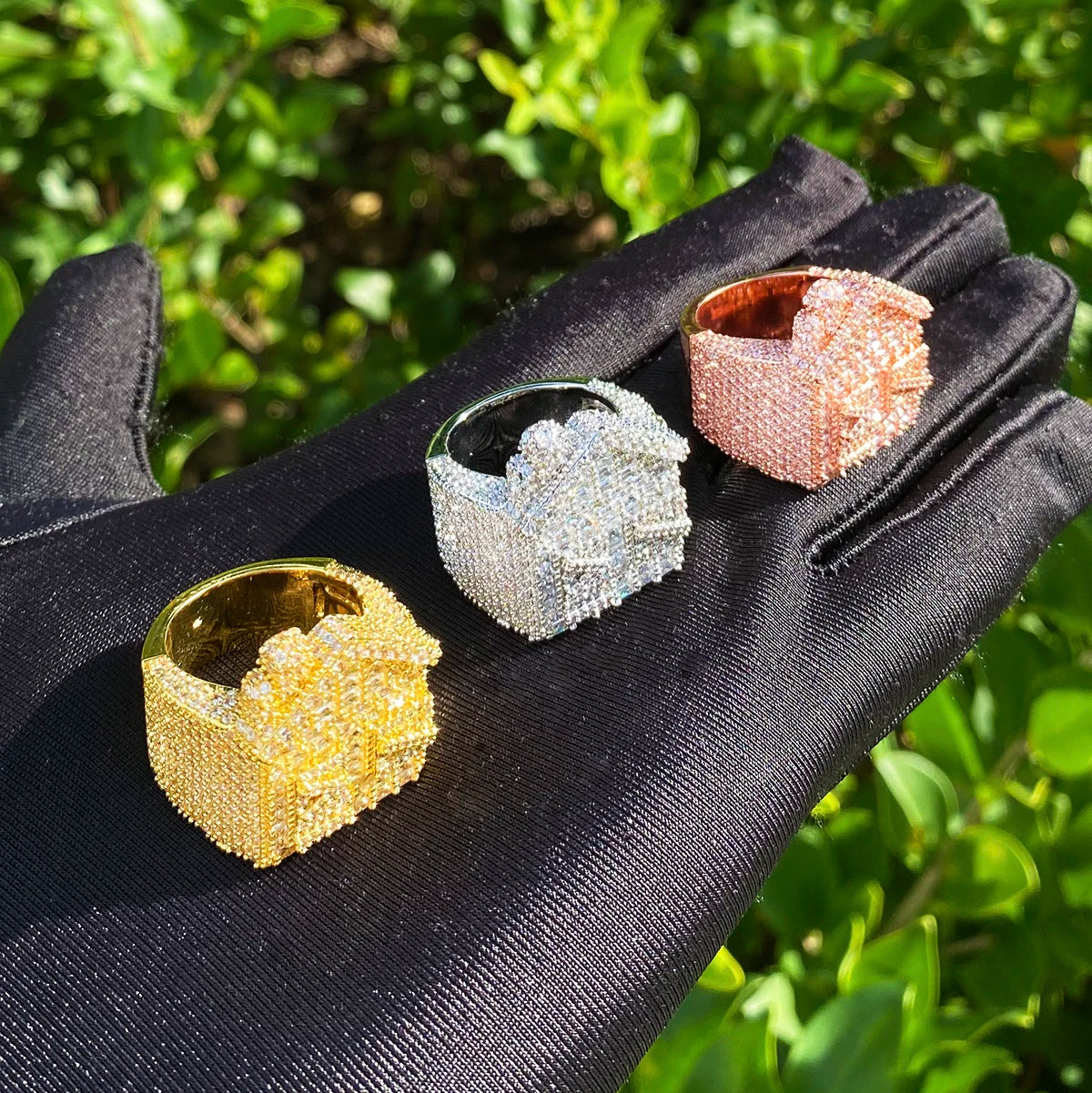 The Trap | VVS Diamond CZ Trap House Iced Blinged Out 5AA+ Stone Rings