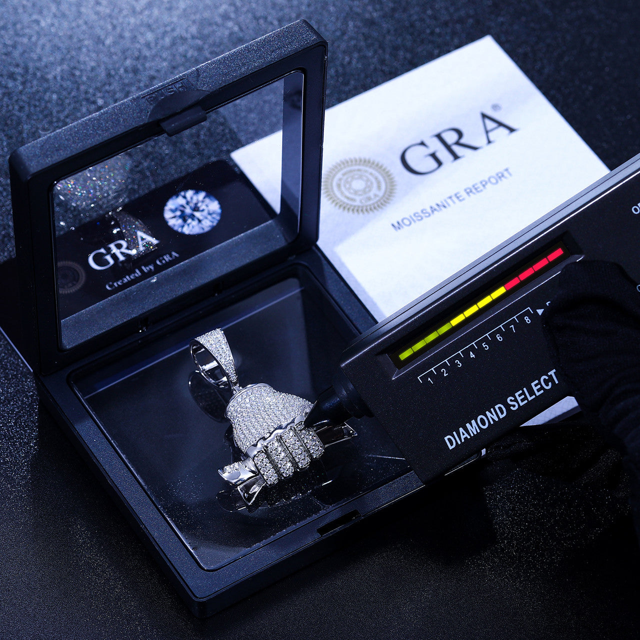 Fist Full | Sterling Silver VVS Diamond Money Hand Hip Hop Pendant