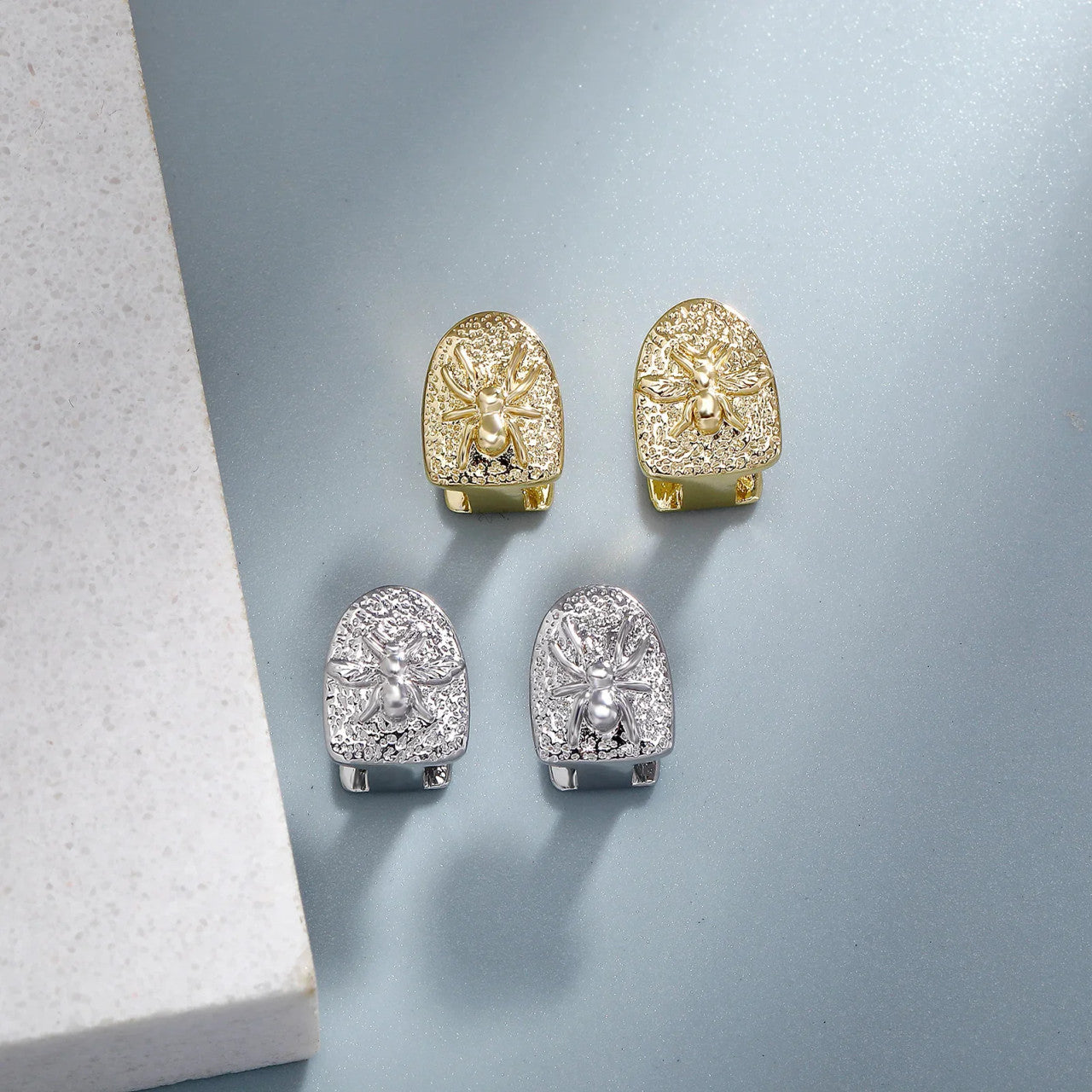 Single Cap | Animal Hip Hop Gold .925 Silver Tooth Cap Mouth Grillz