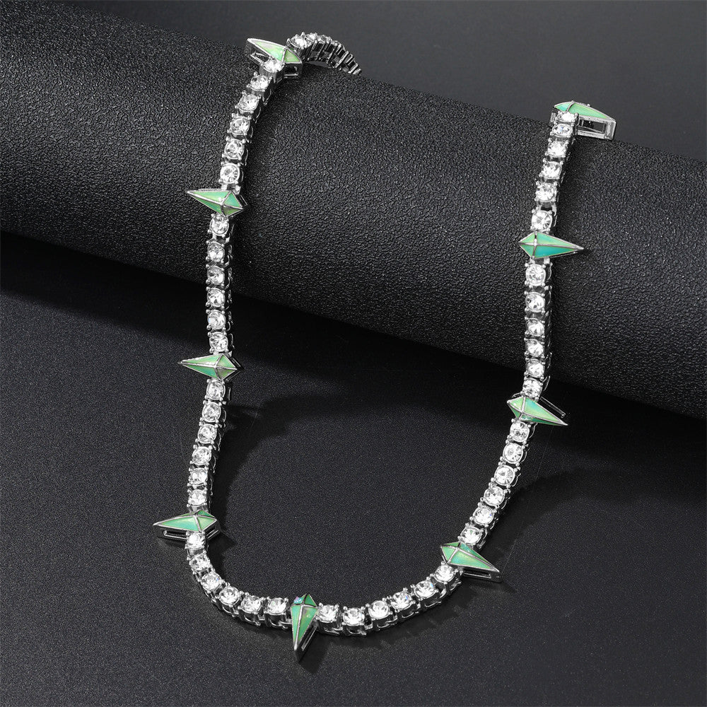 Iced Spike II | Hip Hop Street Wear Colorful Tennis Chain Necklace