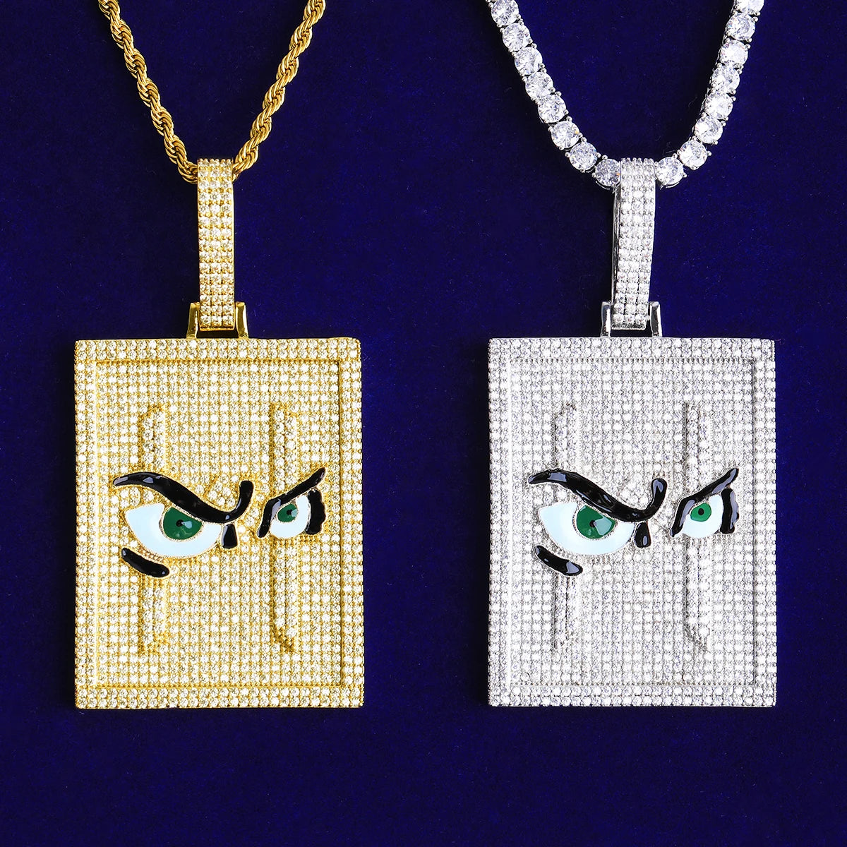 Birds Eye Anime | VVS Diamond CZ 5AA+ Hip Hop Pendant Chan Necklace