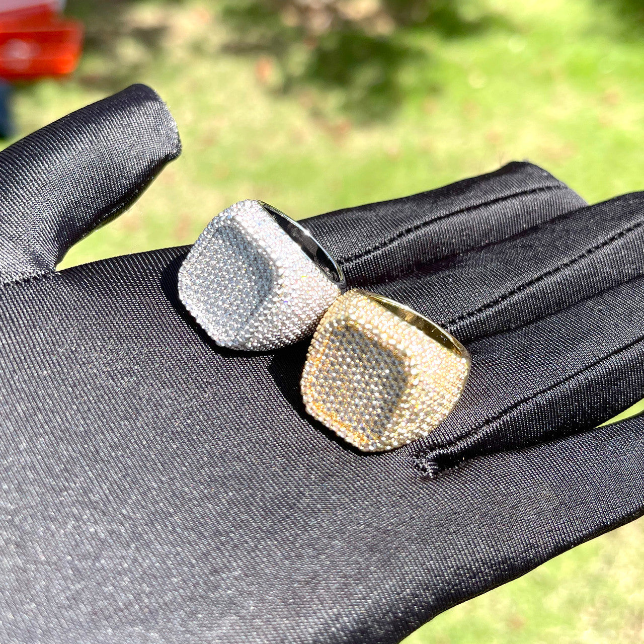 Deep Dish | VVS Diamond CZ  Hip Hop 4 Prong Set Iced Blinged Out Rings