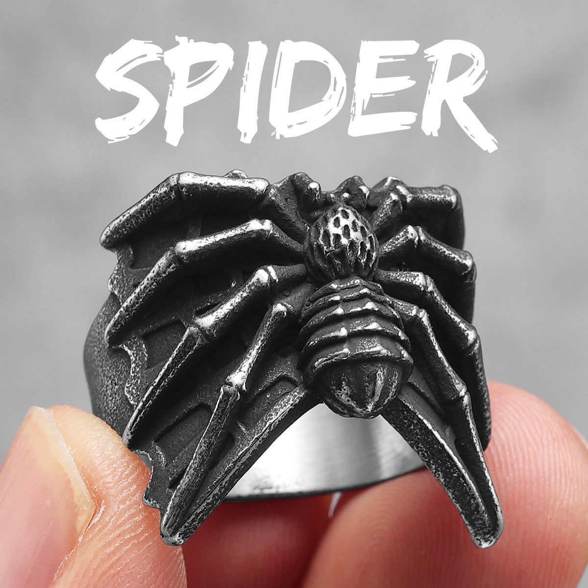 The Spider | 316L Stainless Steel Unique Streetwear Men's Spider Rings